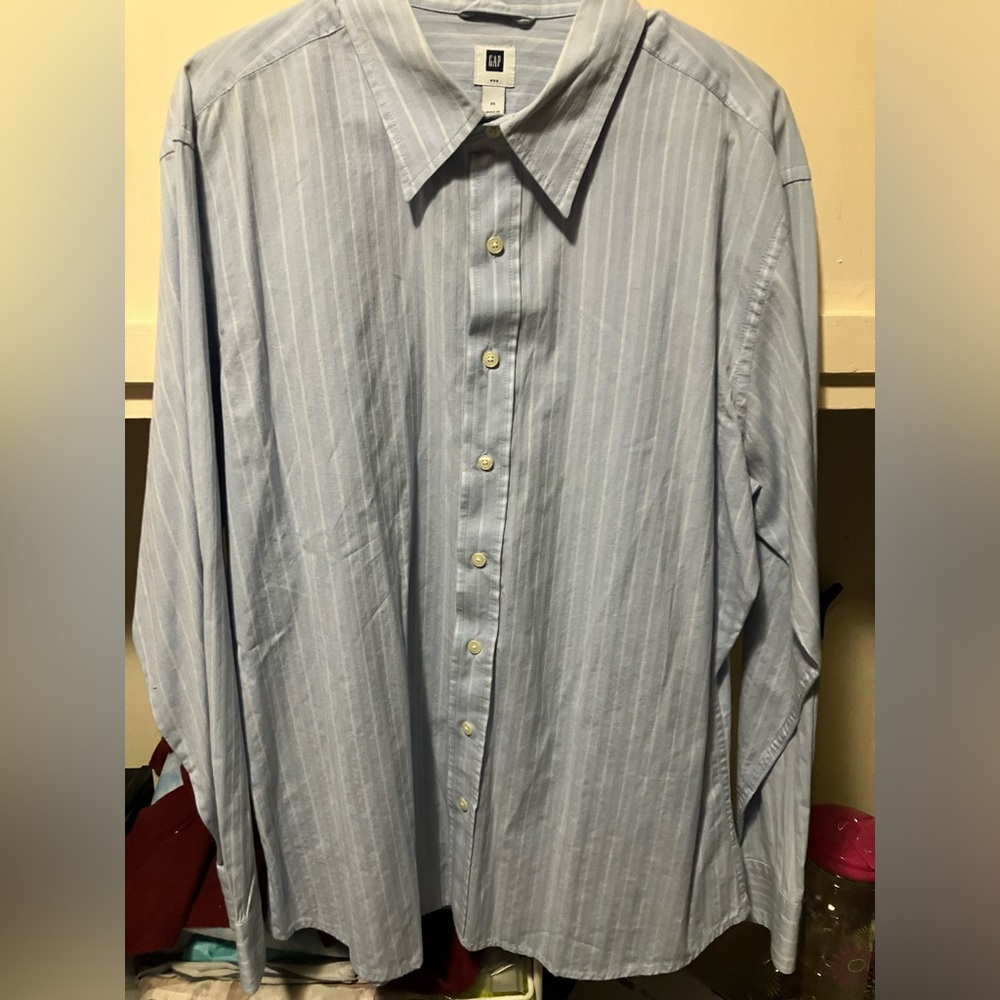 Gap Mens Button Down Shirt Size XL  Long Sleeve Casual Dress Shirt